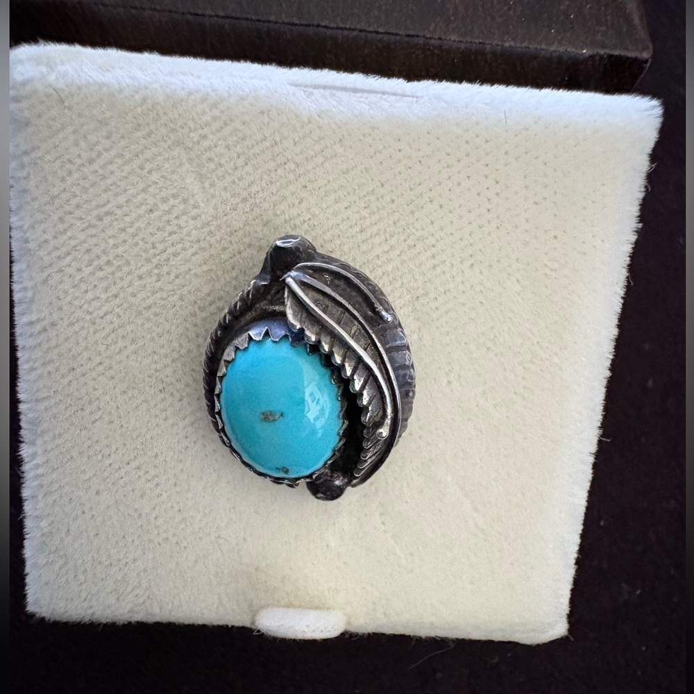 Vintage Native American Turquoise Tie/Hat Pin. 1970’s.